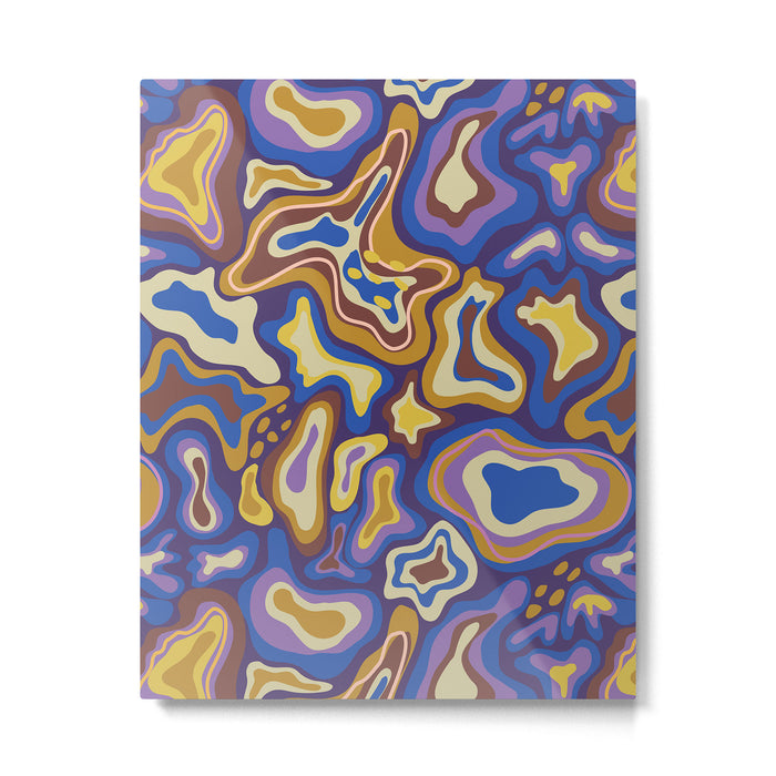 Splish splash blue Metal Print Gallery Image 1