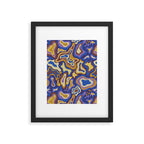 Splish splash blue Framed Art Print Gallery Image 6