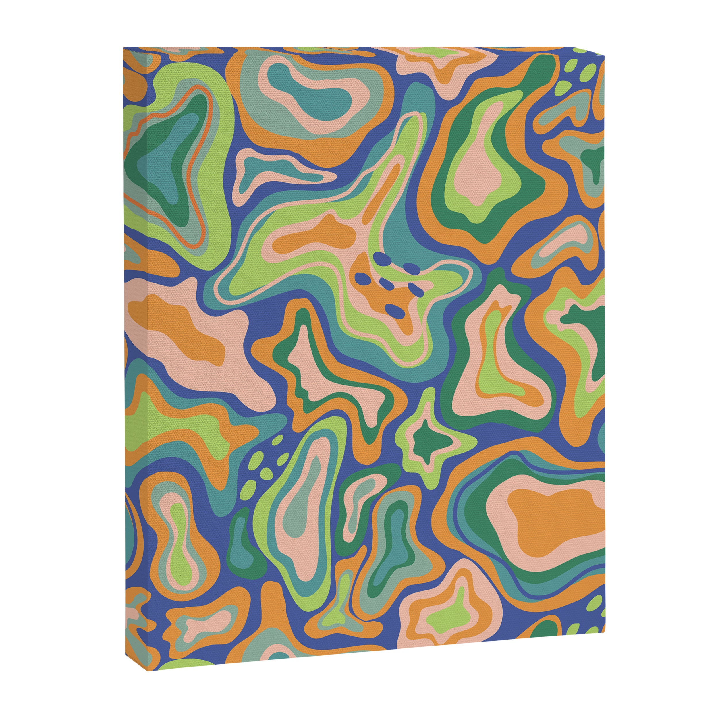 Splish splash green Canvas Print Gallery Image 8
