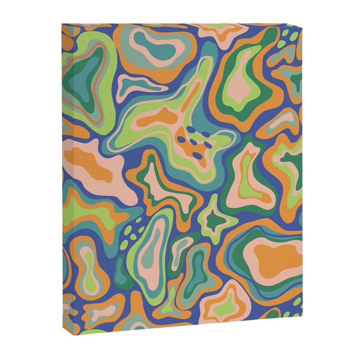 Splish splash green Canvas Print Gallery Image 1