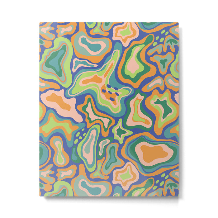 Splish splash green Metal Print Gallery Image 1