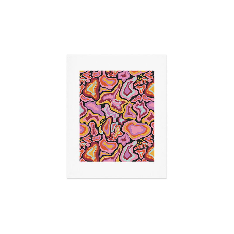 Splish splash pink Art Print Gallery Image 1