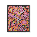 Splish splash pink Framed Canvas Print Gallery Image 8