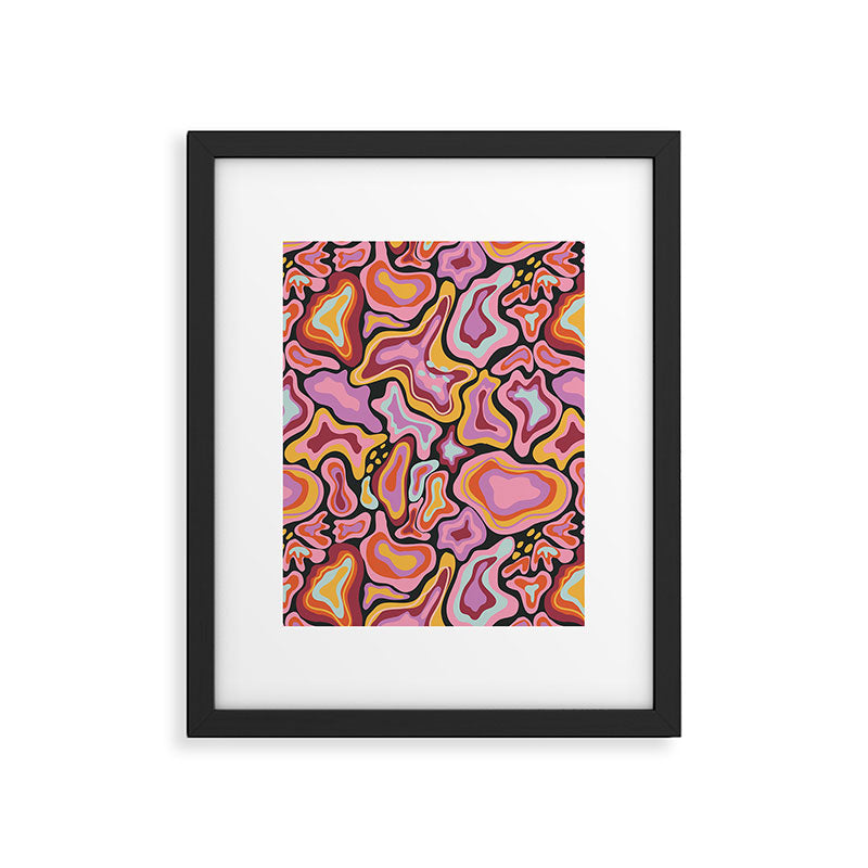 Splish splash pink Framed Art Print Gallery Image 6