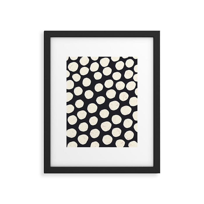Spotty in Black Framed Art Print Gallery Image 1