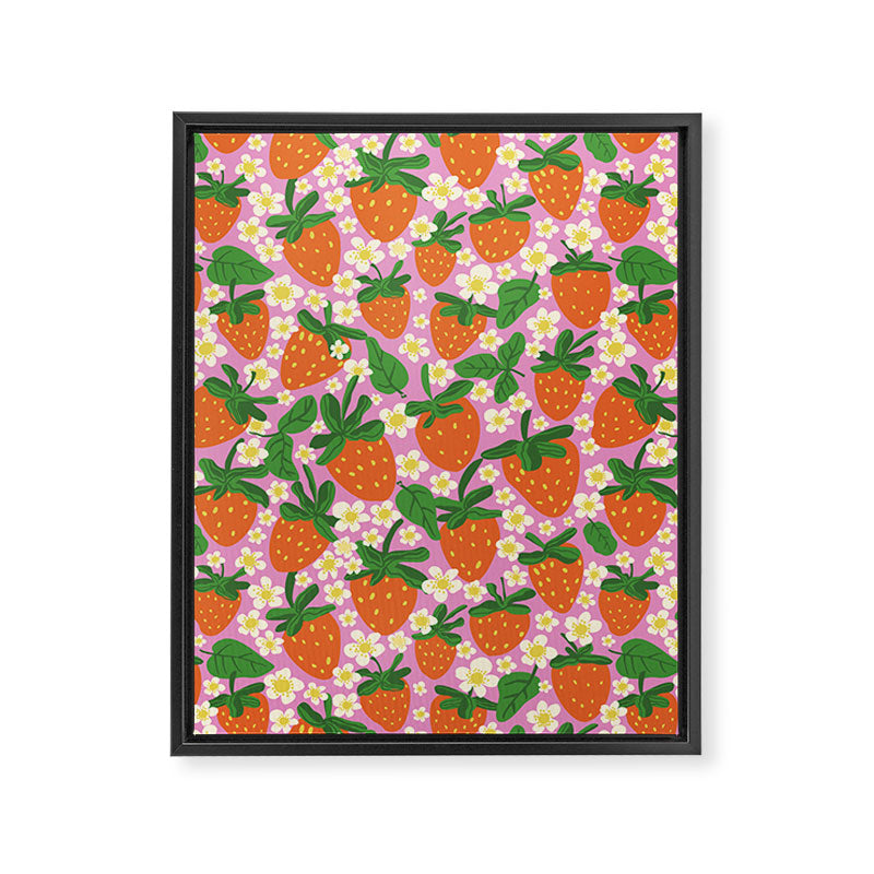 Strawberries Framed Canvas Print Gallery Image 8