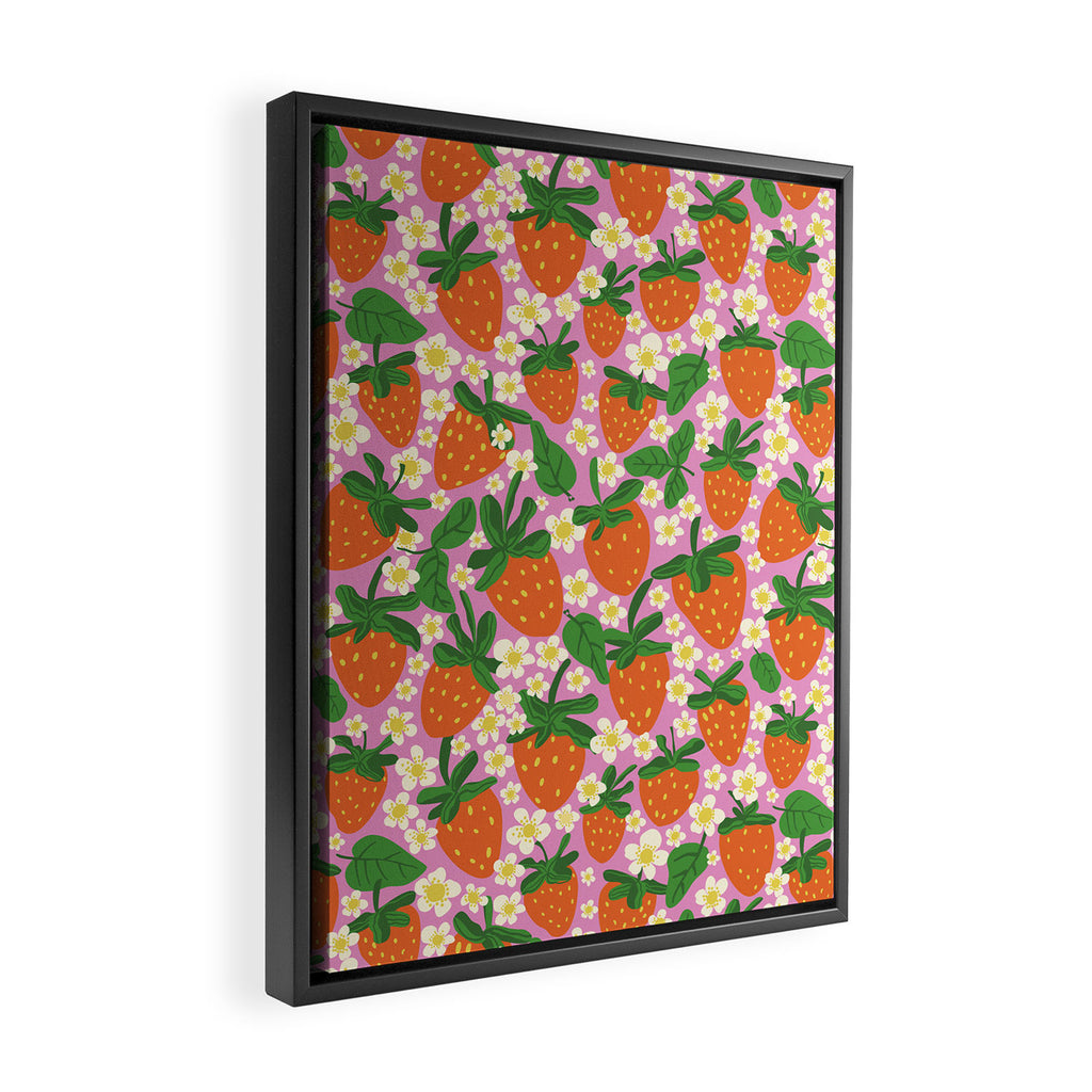 Strawberries Framed Canvas Print Gallery Image 2
