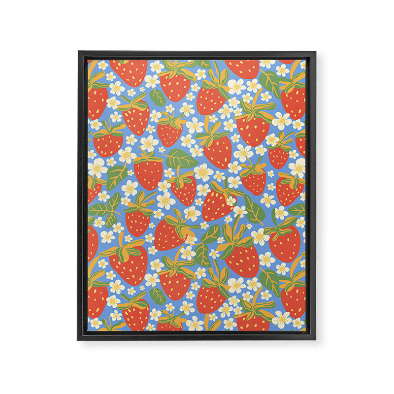Strawberries Framed Canvas Print Gallery Image 8