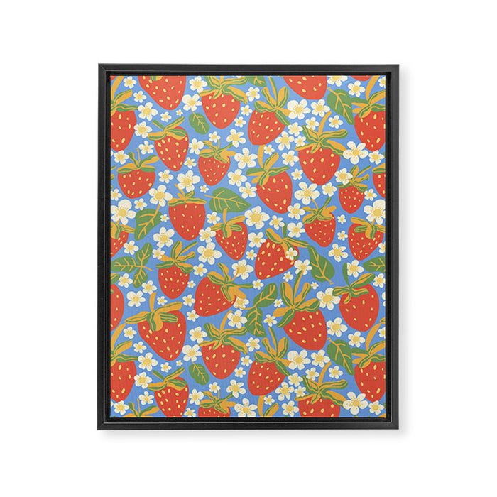 Strawberries Framed Canvas Print Gallery Image 1