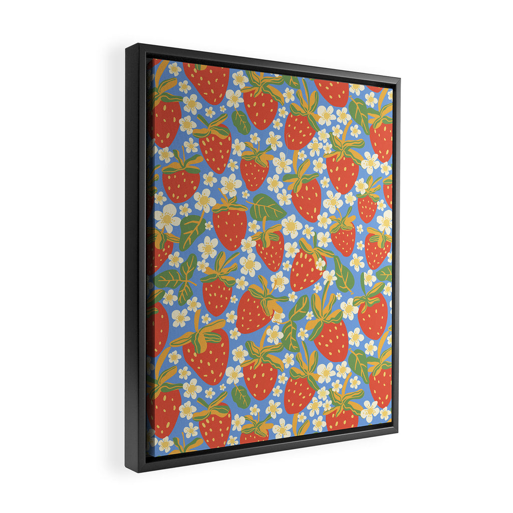 Strawberries Framed Canvas Print Gallery Image 2
