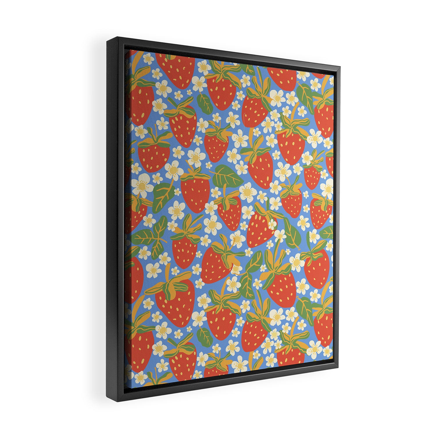 Strawberries Framed Canvas Print Gallery Image 2
