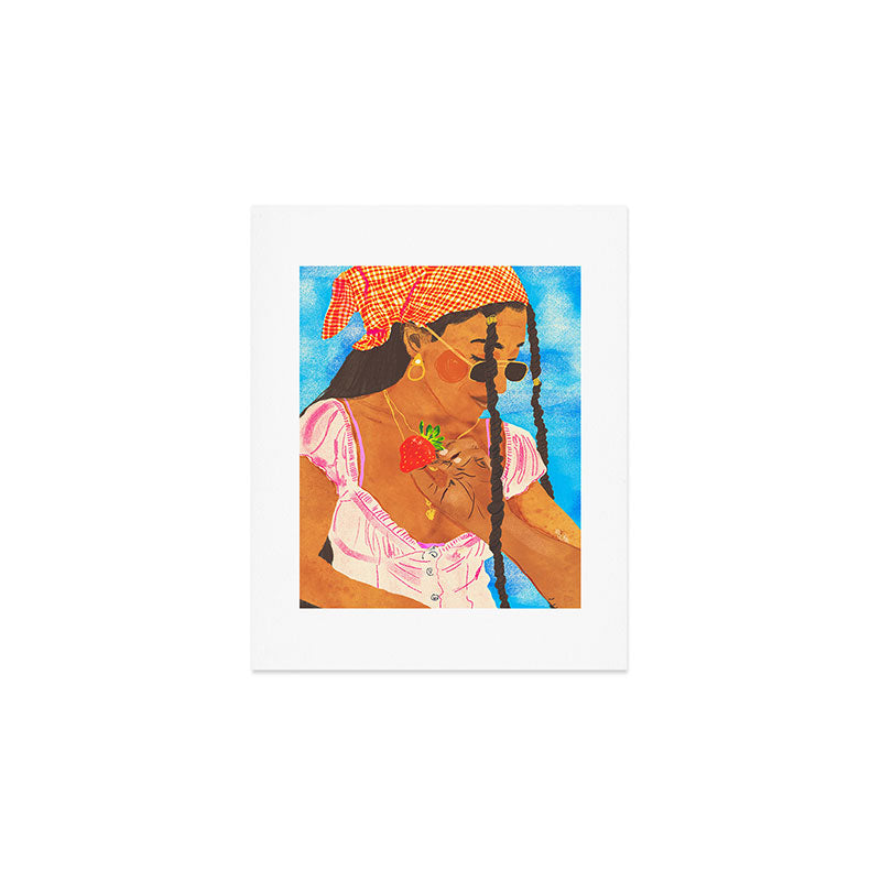 Strawberry picnic Art Print Gallery Image 1