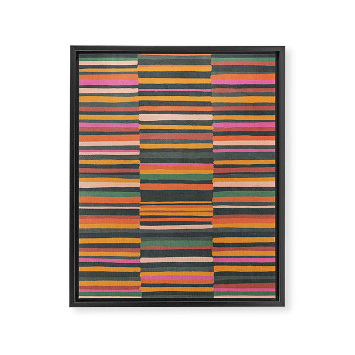 Striped pattern 02 Framed Canvas Print Gallery Image 1
