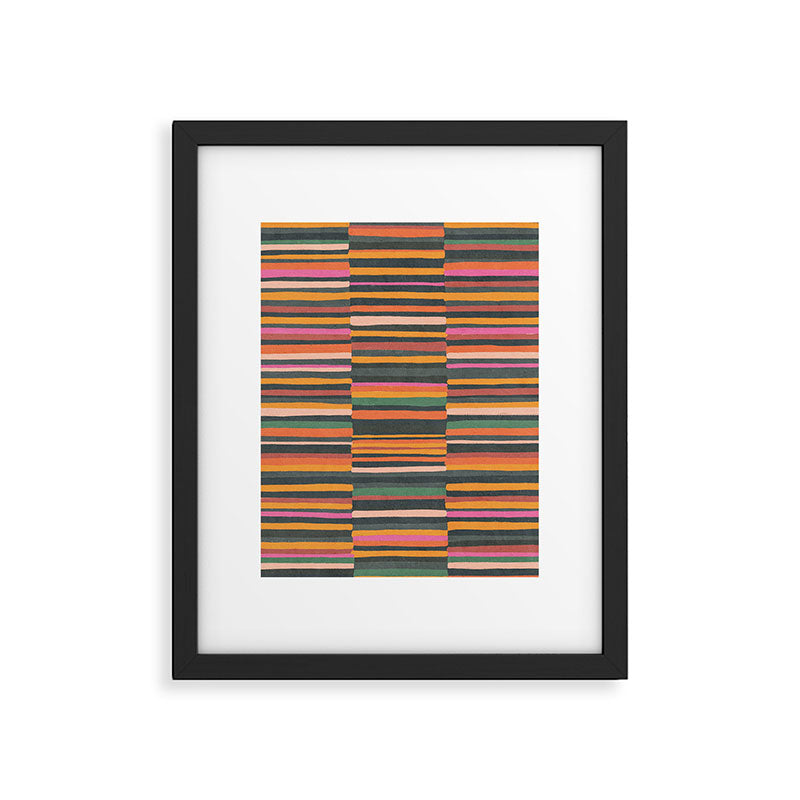 Striped pattern 02 Framed Art Print Gallery Image 6