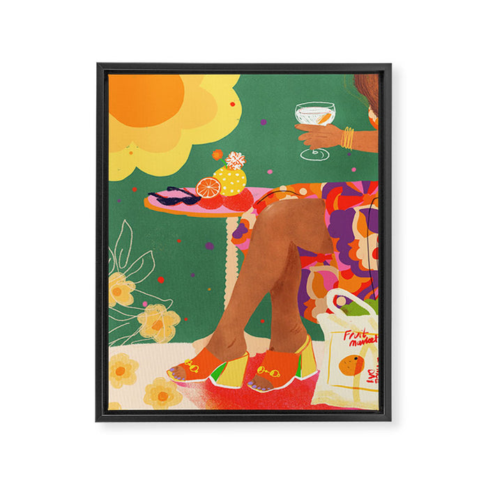 Summer day Framed Canvas Print Gallery Image 1