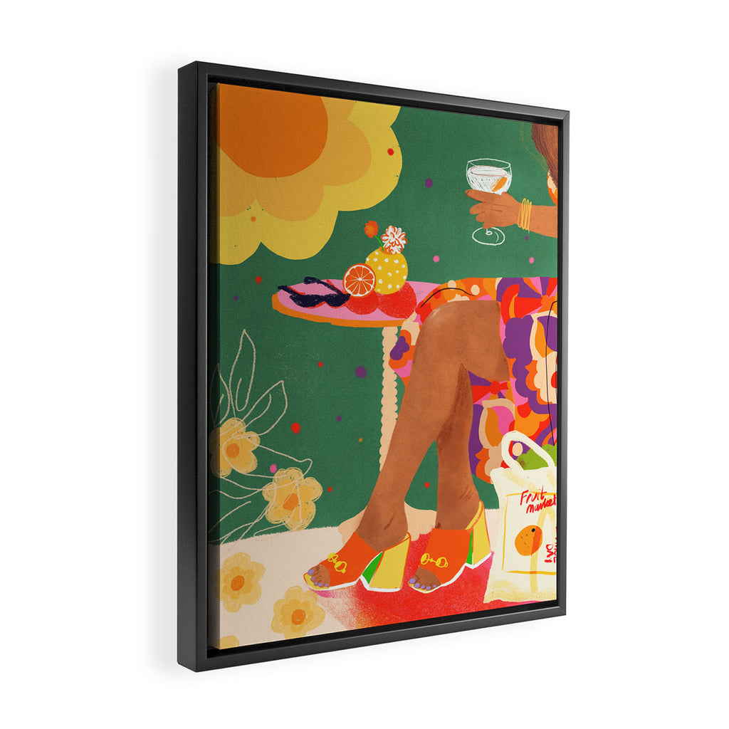 Summer day Framed Canvas Print Gallery Image 2