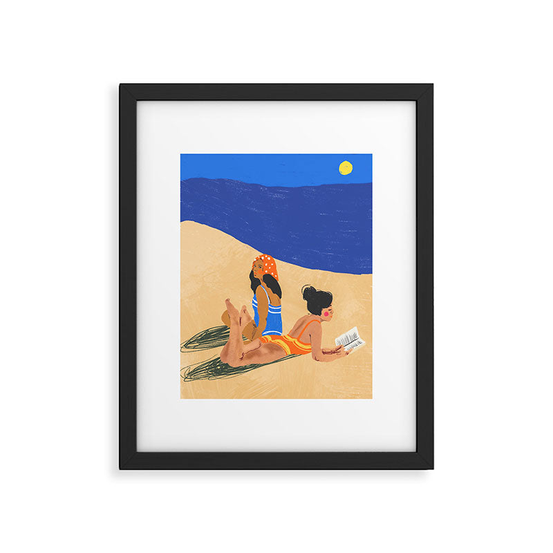 Summer on the beach Framed Art Print Gallery Image 4