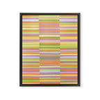 Summertime striped pattern Framed Canvas Print Gallery Image 8