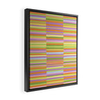 Summertime striped pattern Framed Canvas Print Gallery Image 2