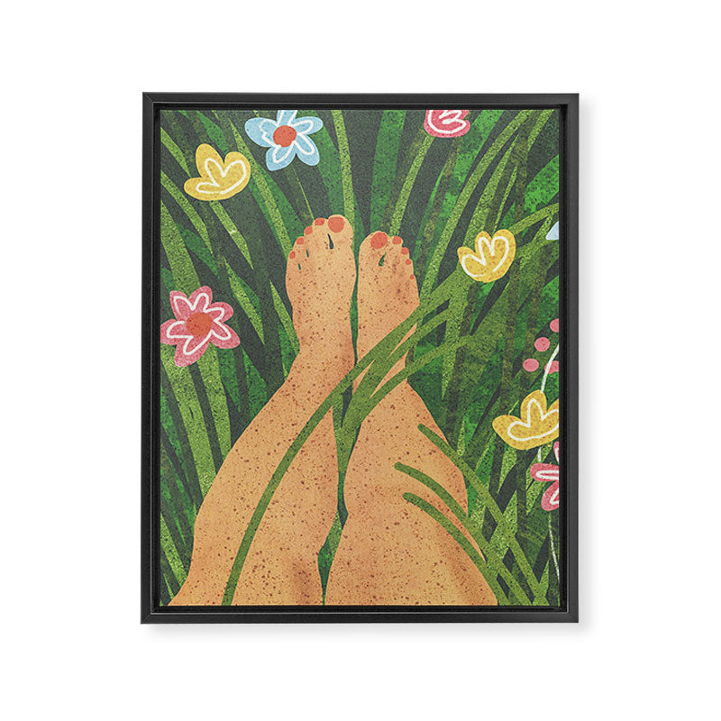 Summertime Framed Canvas Print Gallery Image 3