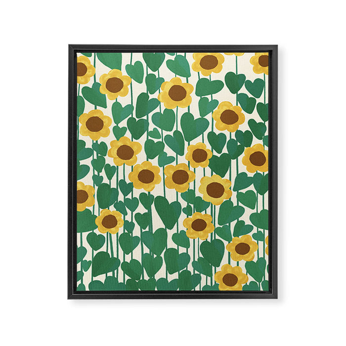 Sunflowers Framed Canvas Print Gallery Image 1