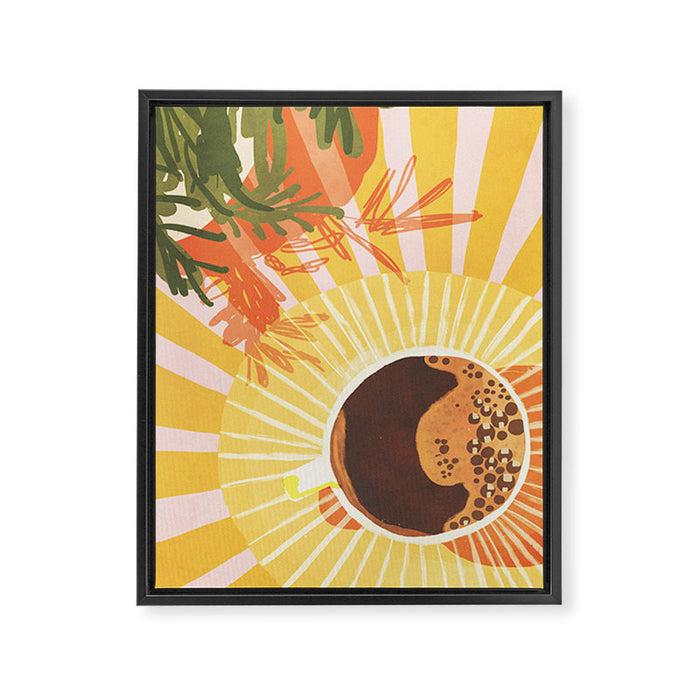 Sunny Cafe Framed Canvas Print Gallery Image 1