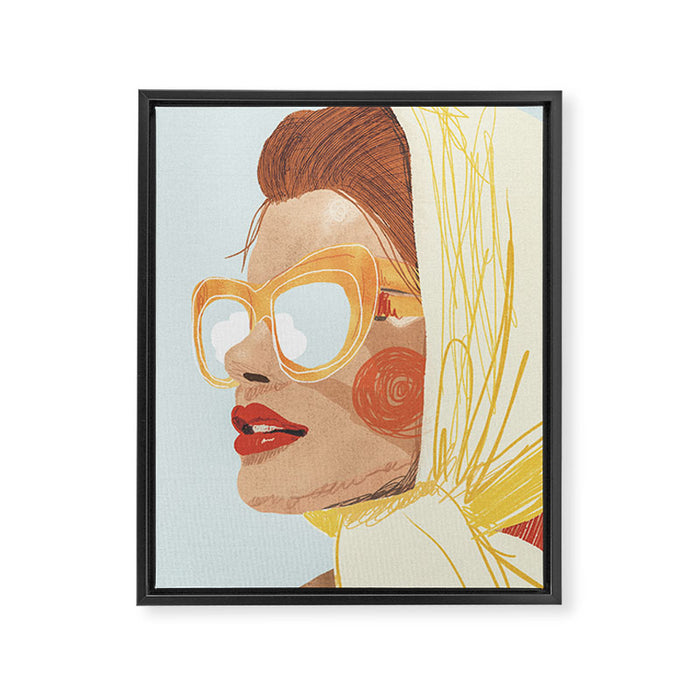 Sunny Lady Framed Canvas Print Gallery Image 1