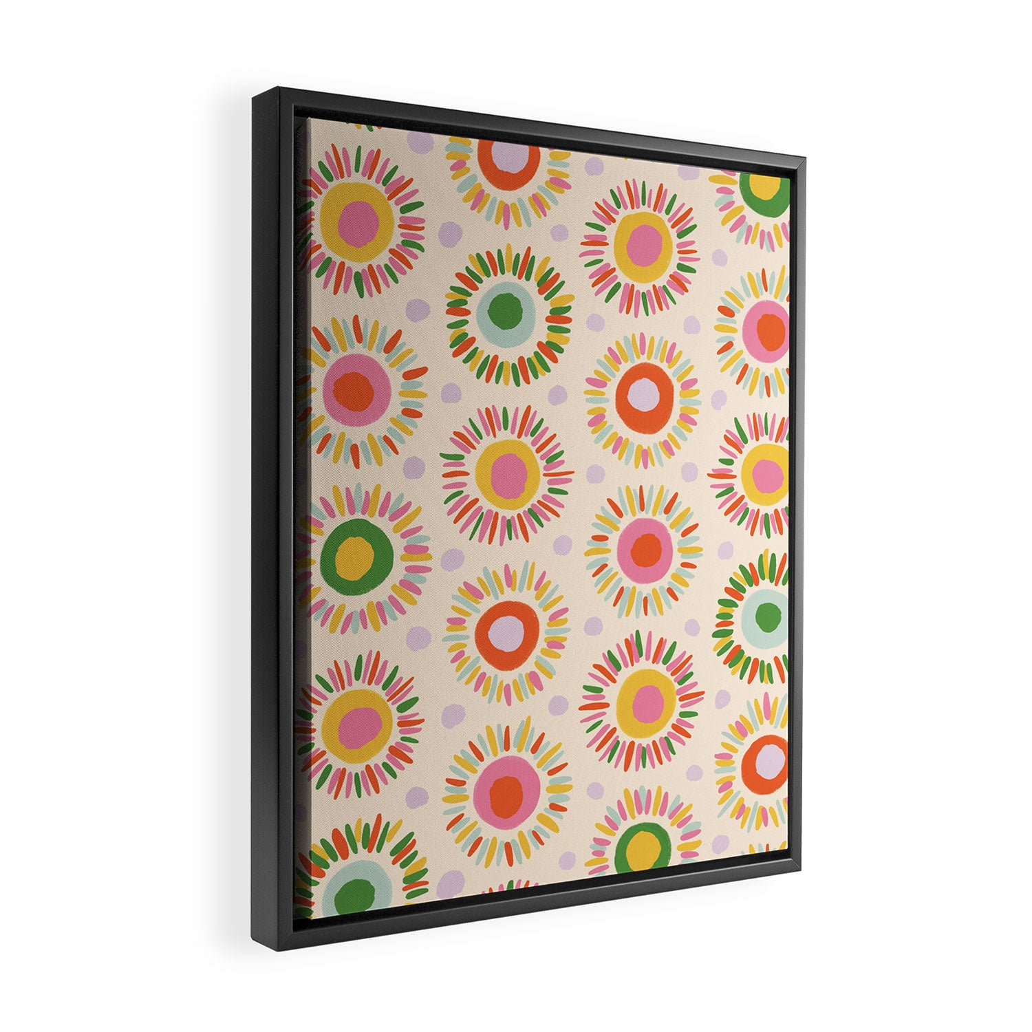 Sunny pattern Framed Canvas Print Gallery Image 2