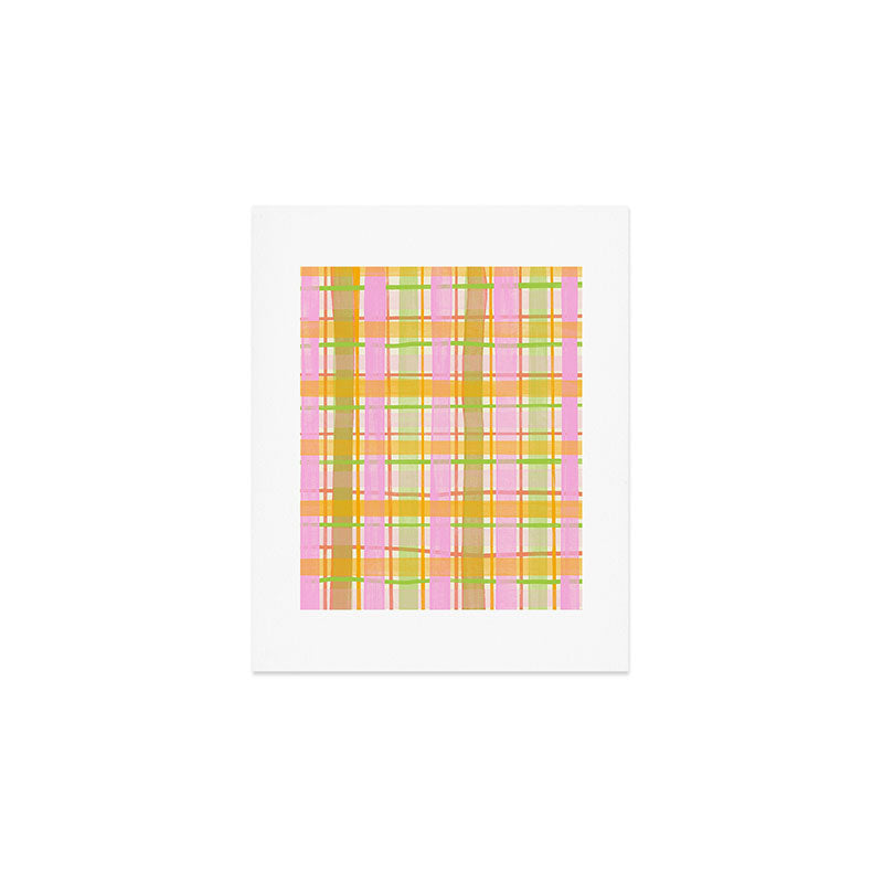 Sweet gingham Art Print Gallery Image 1