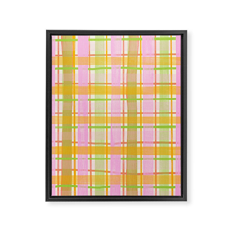 Sweet gingham Framed Canvas Print Gallery Image 8