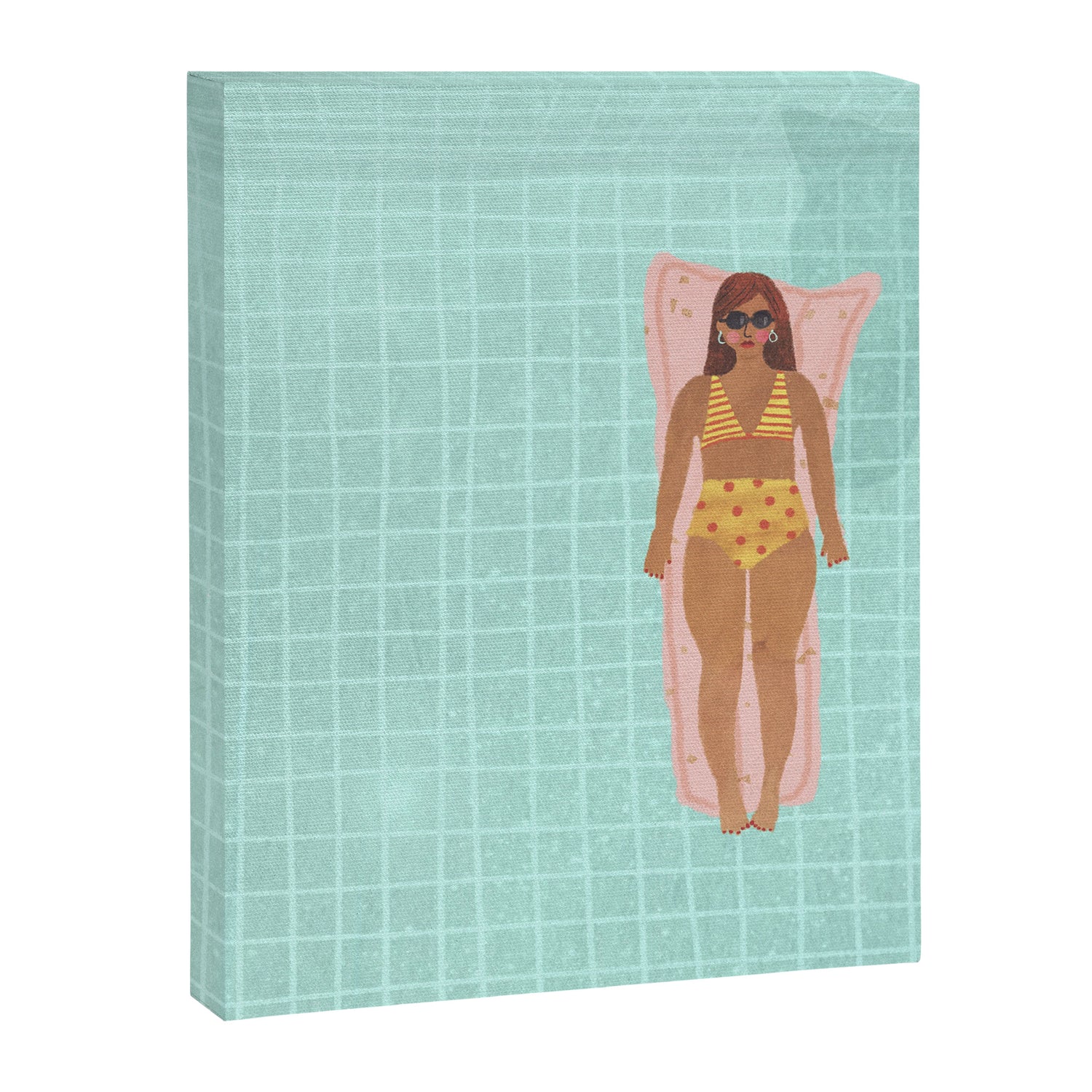 Swimming in Blue Canvas Print Gallery Image 3