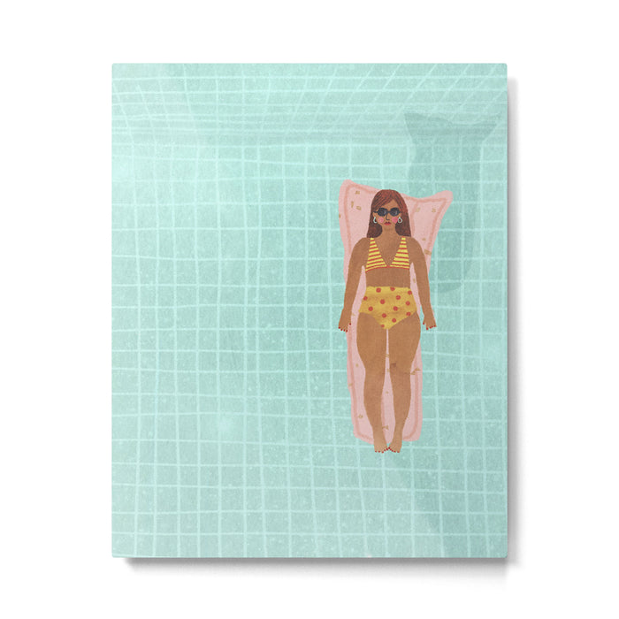 Swimming in Blue Metal Print Gallery Image 1