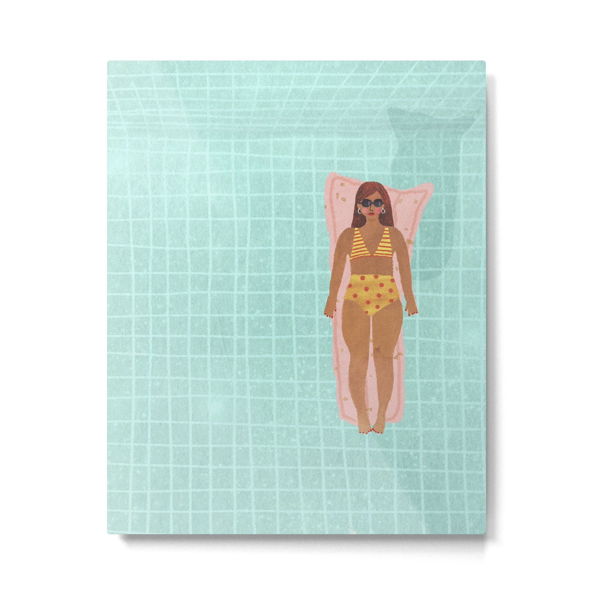 Swimming in Blue Metal Print Gallery Image 6