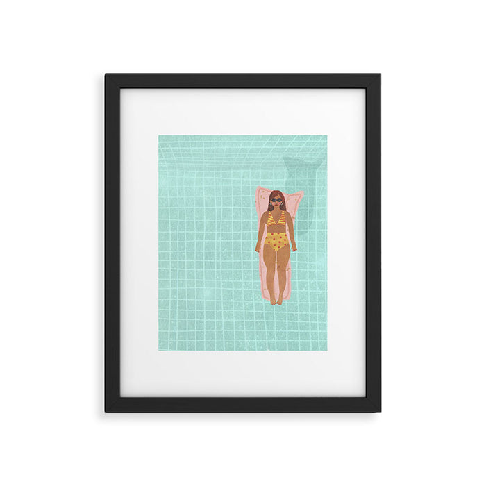 Swimming in Blue Framed Art Print Gallery Image 1