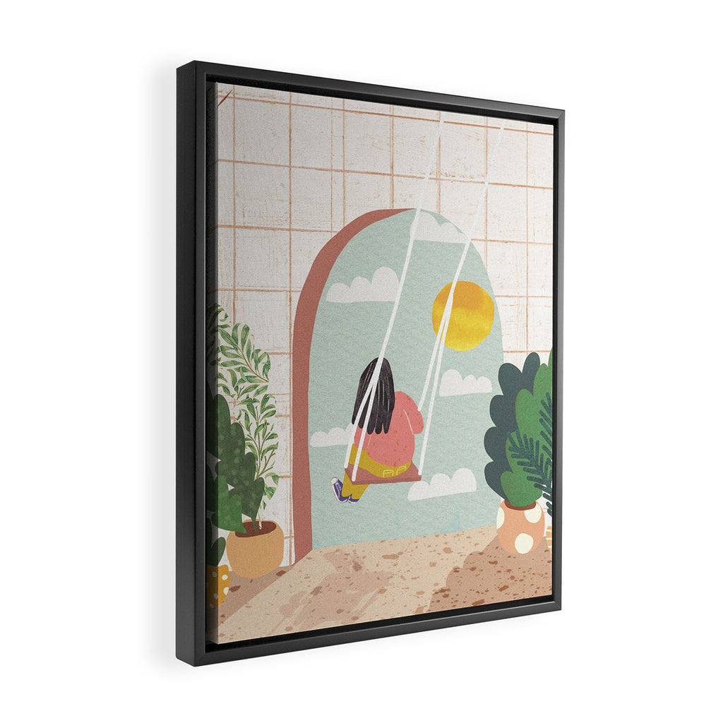 The Future is Bright Framed Canvas Print Gallery Image 2