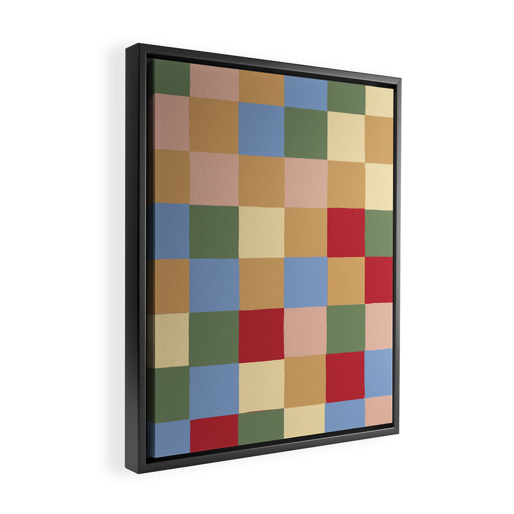 Tiles II Framed Canvas Print Gallery Image 2