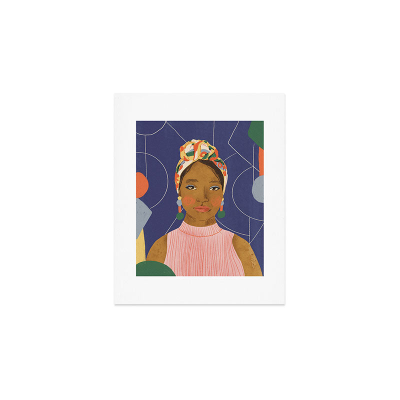 Turban Beauty Art Print Gallery Image 1