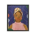 Turban Beauty Framed Canvas Print Gallery Image 8
