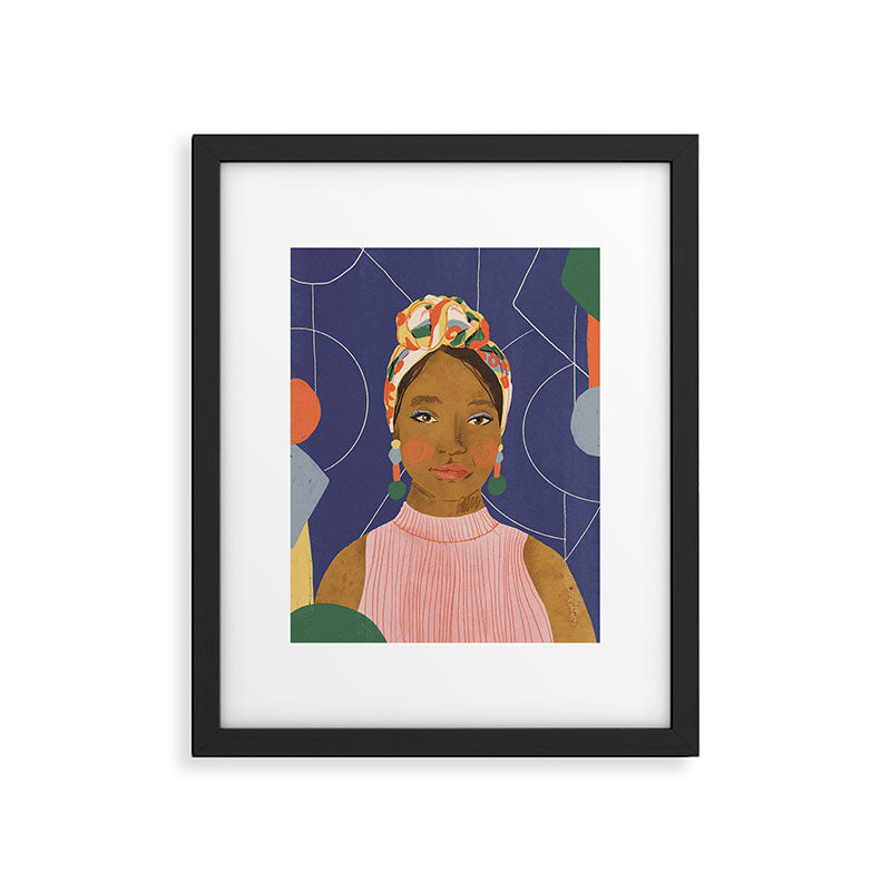 Turban Beauty Framed Art Print Gallery Image 6