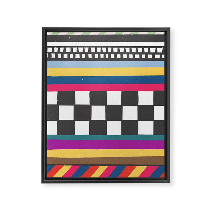 Tv screen Framed Canvas Print Gallery Image 1