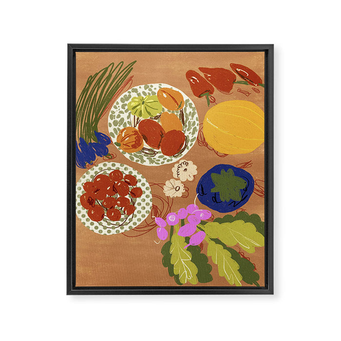 Vegetables Framed Canvas Print Gallery Image 1