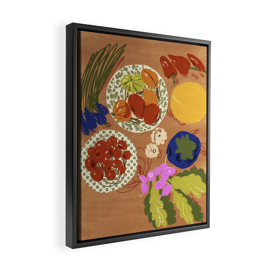 Vegetables Framed Canvas Print Gallery Image 2