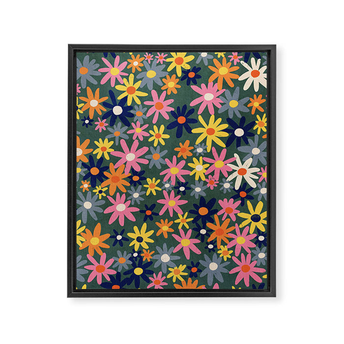 Vintage flowers Framed Canvas Print Gallery Image 1