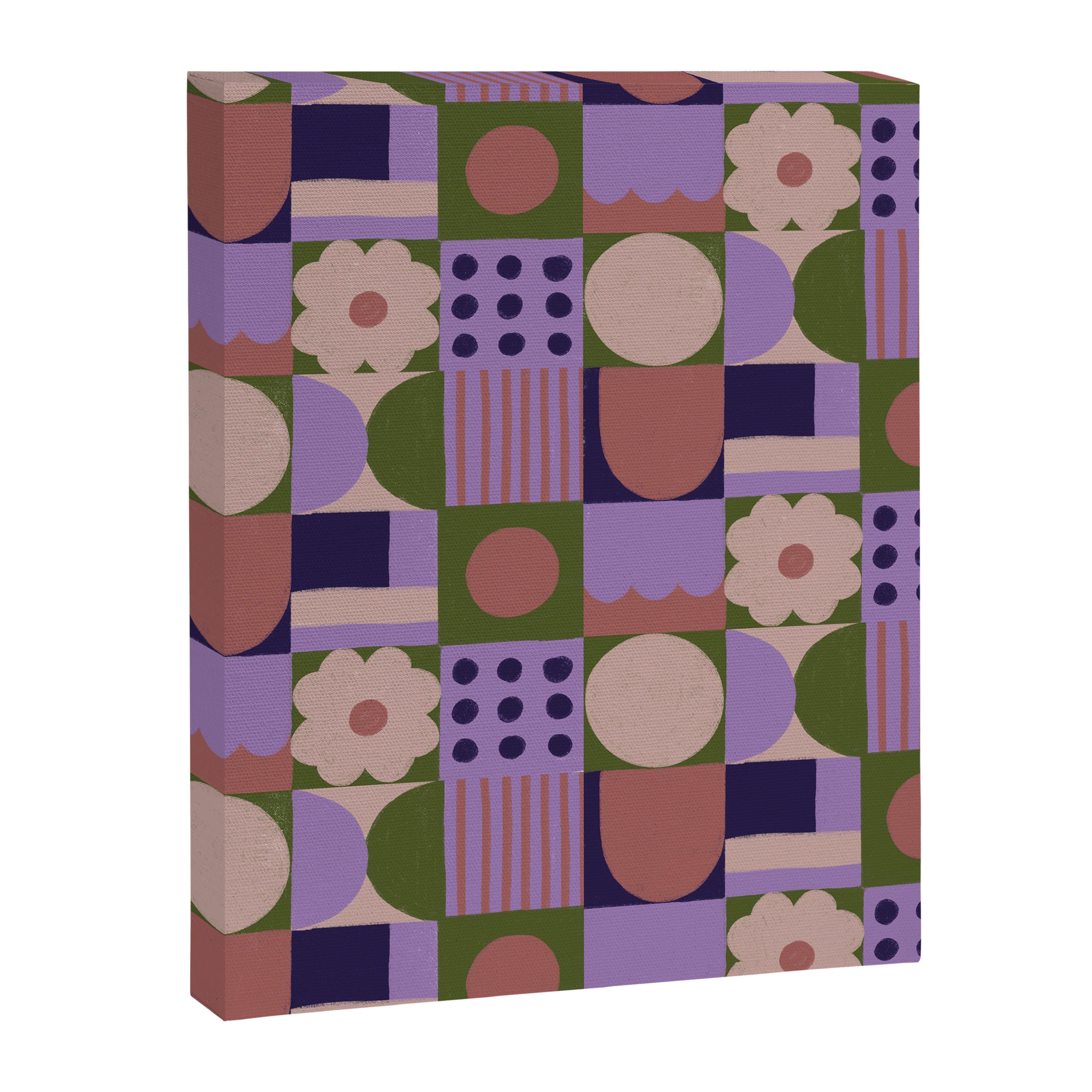 Violet tiles Canvas Print Gallery Image 8