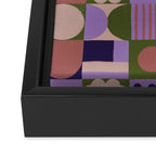 Violet tiles Framed Canvas Print Gallery Image 3