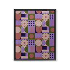 Violet tiles Framed Canvas Print Gallery Image 8