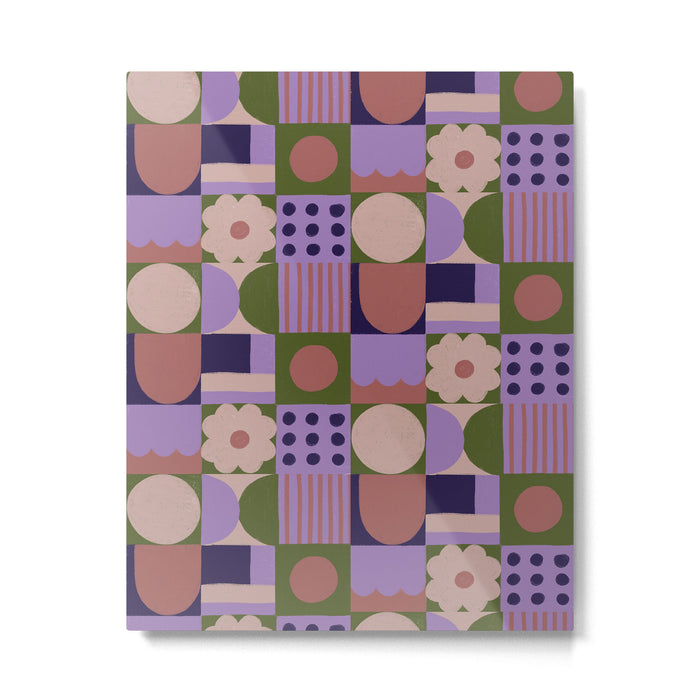 Violet tiles Metal Print Gallery Image 1