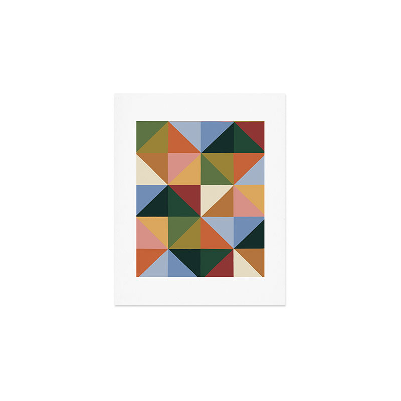 Warm triangles Art Print Gallery Image 1