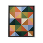 Warm triangles Framed Canvas Print Gallery Image 8