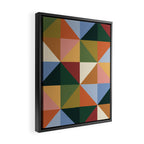 Warm triangles Framed Canvas Print Gallery Image 2